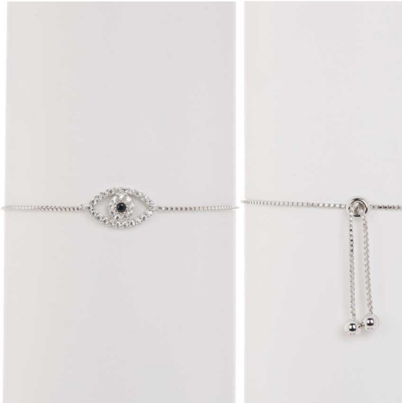 Adornia Jewelry - Swarovski evil eye Bracelet